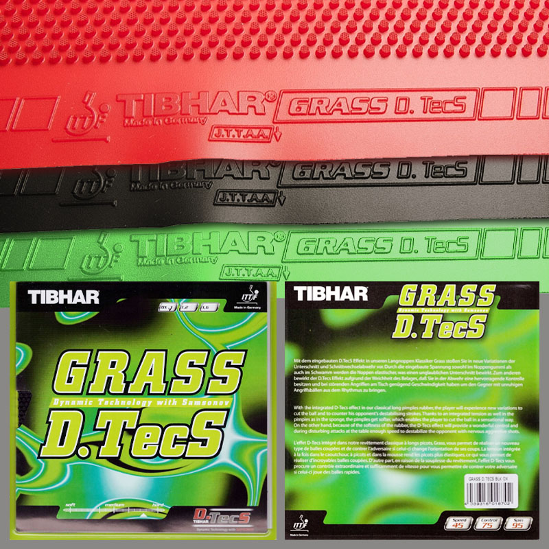 Table Tennis Film - TIBHAR Grass D.TecS Table Tennis Rubber
