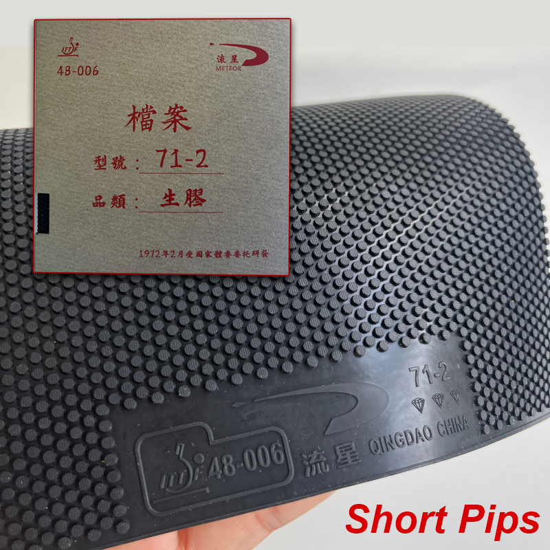 Table Tennis Rubber For Defensive Players - Meteor 71-2 Short Pips Table Tennis