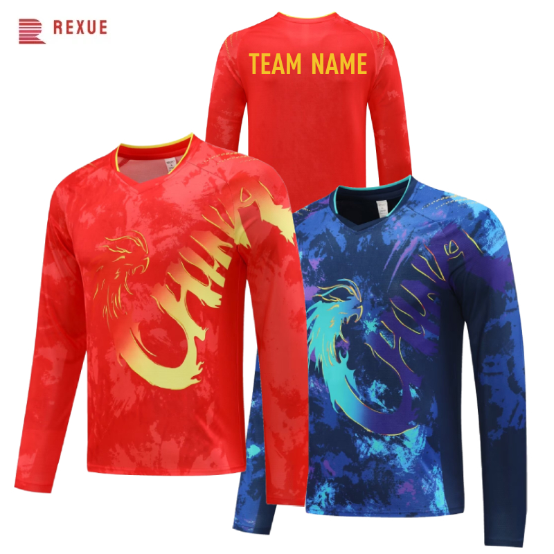 Table Tennis Logo Free - China Dragon Long Sleeve Table Tennis