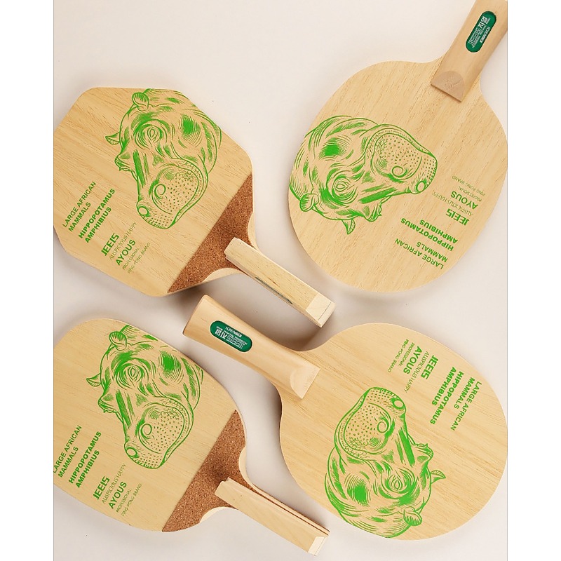 JEELS Green Hippo 1 Ply Ayous  - đánh giá và giá Table Tennis Blade