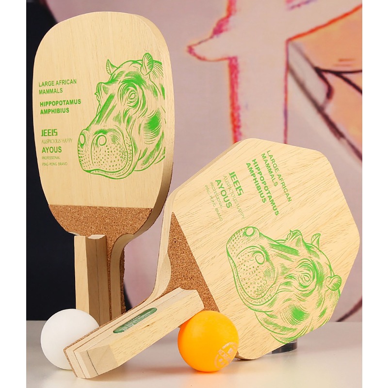 JEELS Green Hippo 1 Ply Ayous  - đánh giá và giá Table Tennis Blade