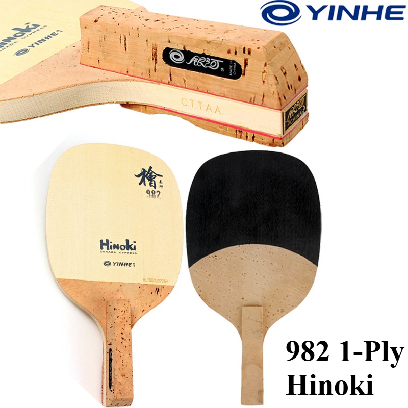 YINHE 982 1-Ply Solid Hinoki T - đánh giá và giá Table Tennis Blade