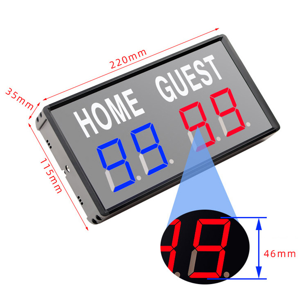 Portable 4 Digit LED Scoreboar - đánh giá và giá Table Tennis Score