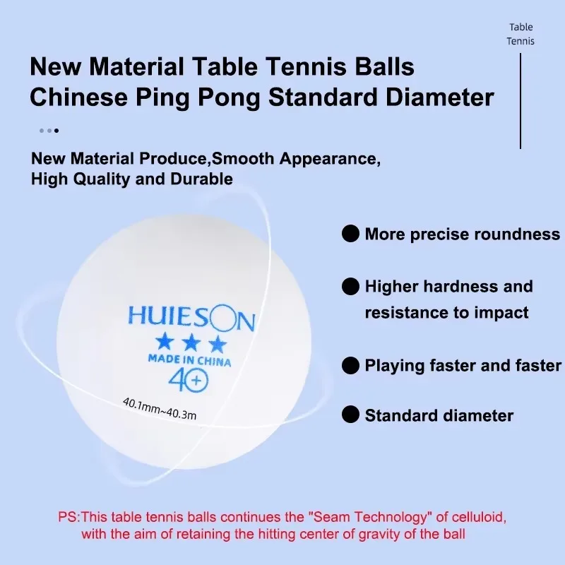 100PCS Huieson Blue Logo Table - đánh giá và giá Table Tennis Logo Free