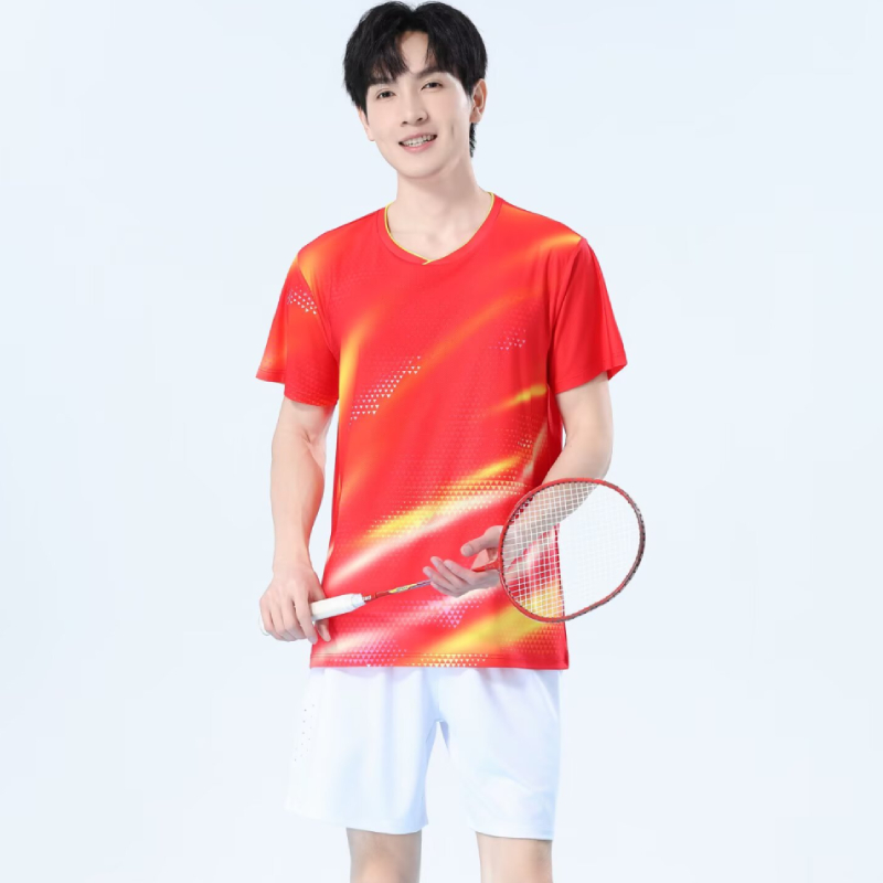 Men Quick Dry Badminton Shirt  - đánh giá và giá Table Tennis Logo Free